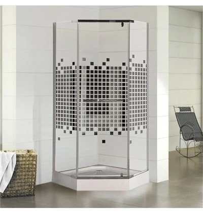 Olmos shaklidagi dush idishni (Pixel Pattern Edition)
